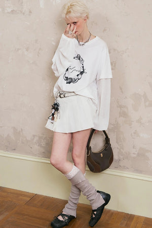 Summer Flow Pleated Skirt