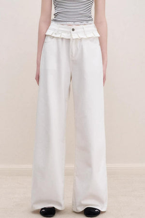 Summer High-Waist Denim Trousers
