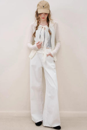 Summer High-Waist Denim Trousers
