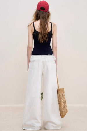 Summer High-Waist Denim Trousers