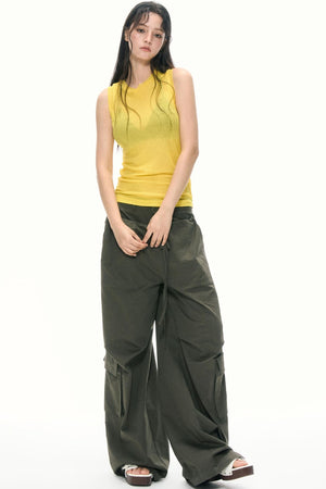 Summer High-Waisted Wide-Leg Kids Pants