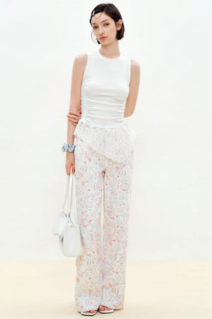 Summer Lace Asymmetrical Vest