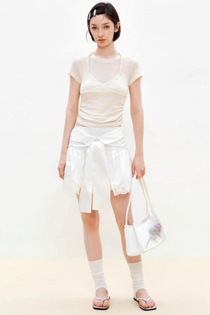 Summer Lace Halter Skirt