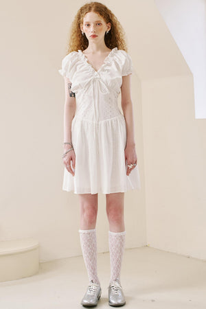 Summer Lace Peplum Dress