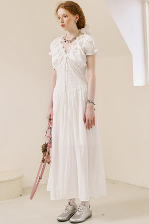 Summer Lace Peplum Dress