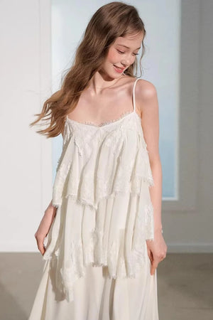 Summer Lace Top Vacation Set-Up