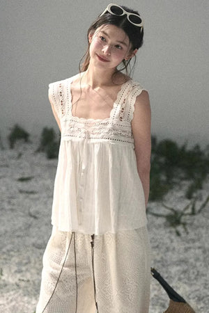 Summer Lace Transparent Blouse