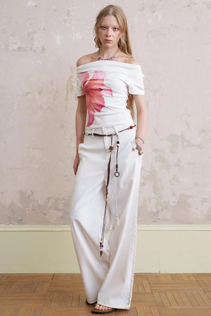 Summer Lace-Up Casual Pants
