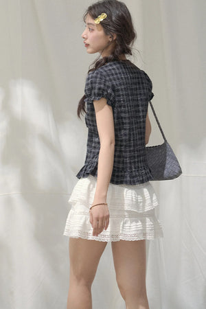 Summer Lace V-Neck Blouse