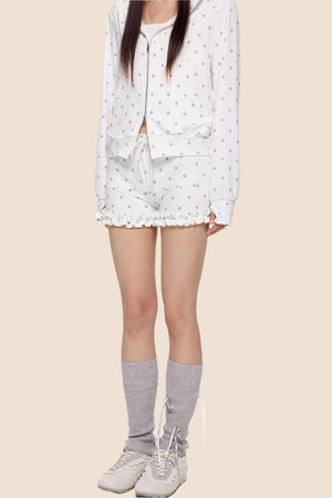 Summer Polka Dot Hoodie Set-Up