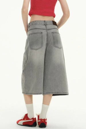 Summer Rhinestone Cropped Jeans