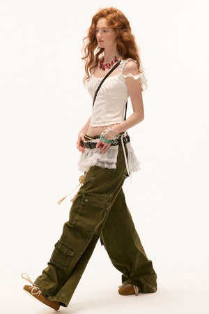 Summer Satin Pleated Camisole
