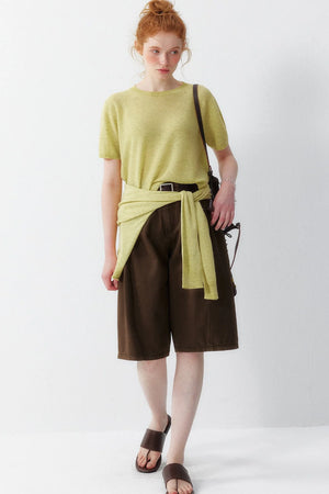 Summer Thin Breathable Knit Cardigan Set-Up