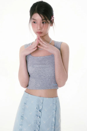Summer U-Neck Halter Tank