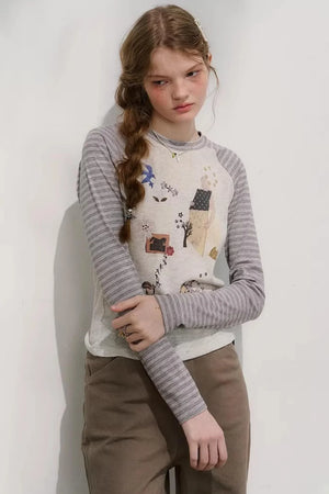 Sunday Party Striped Sweater