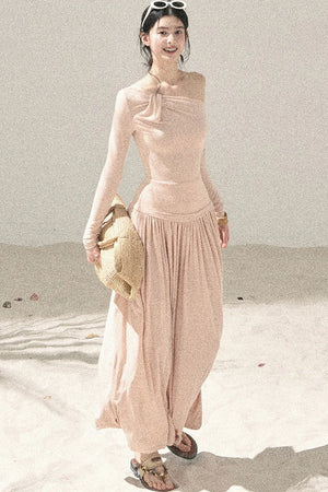 Sunset Elegance Top and Skirt Set-Up