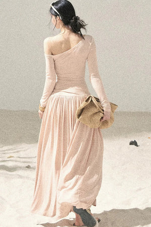 Sunset Elegance Top and Skirt Set-Up