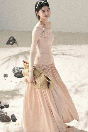 Sunset Elegance Top and Skirt Set-Up