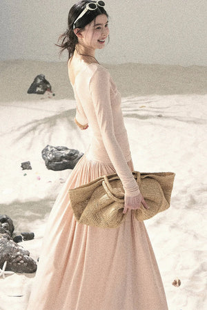 Sunset Elegance Top and Skirt Set-Up