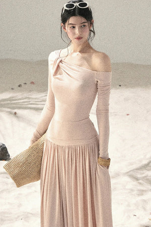 Sunset Elegance Top and Skirt Set-Up