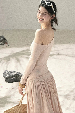 Sunset Elegance Top and Skirt Set-Up