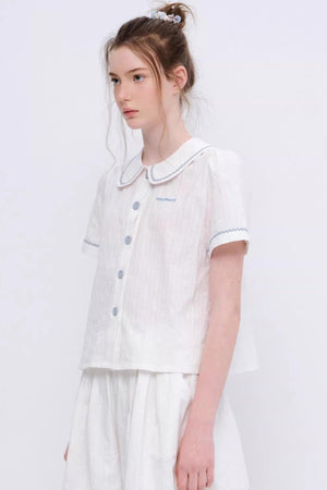 Sunset Island Doll Collar Shirt