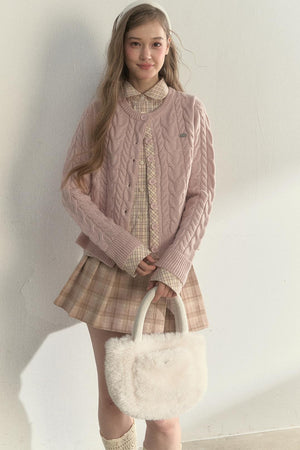 Sunset Pine Forest Wool Sweater