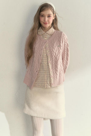 Sunset Pine Forest Wool Sweater