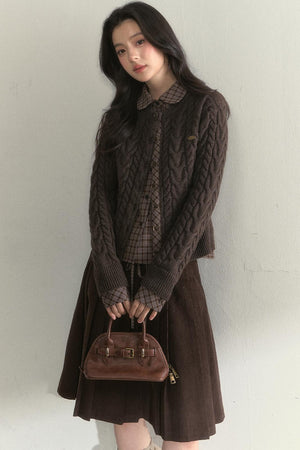 Sunset Pine Forest Wool Sweater