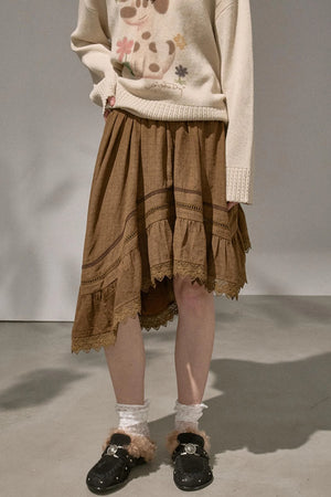 Super Good-Looking Plaid Midi Skirt
