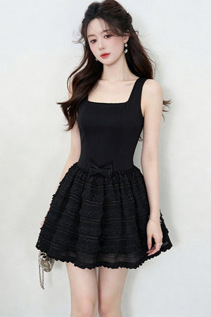 Suspender Lace Puffy Dress