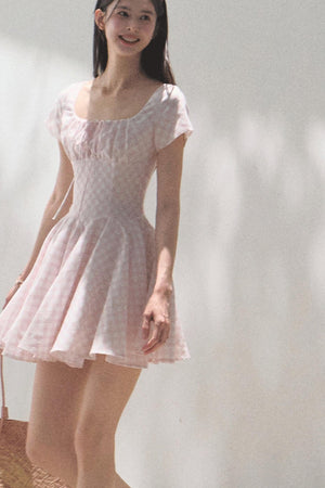 Sweet Bow Tie Mini Dress
