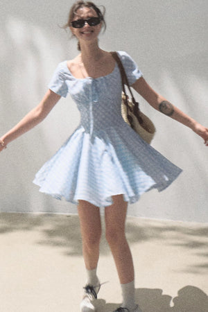 Sweet Bow Tie Mini Dress