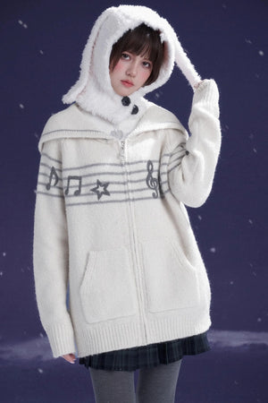 Sweet Cool Lapel Knit Sweater
