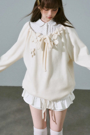 Sweet Girly Knit Top
