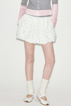 Sweet Polka Dot Bud Skirt