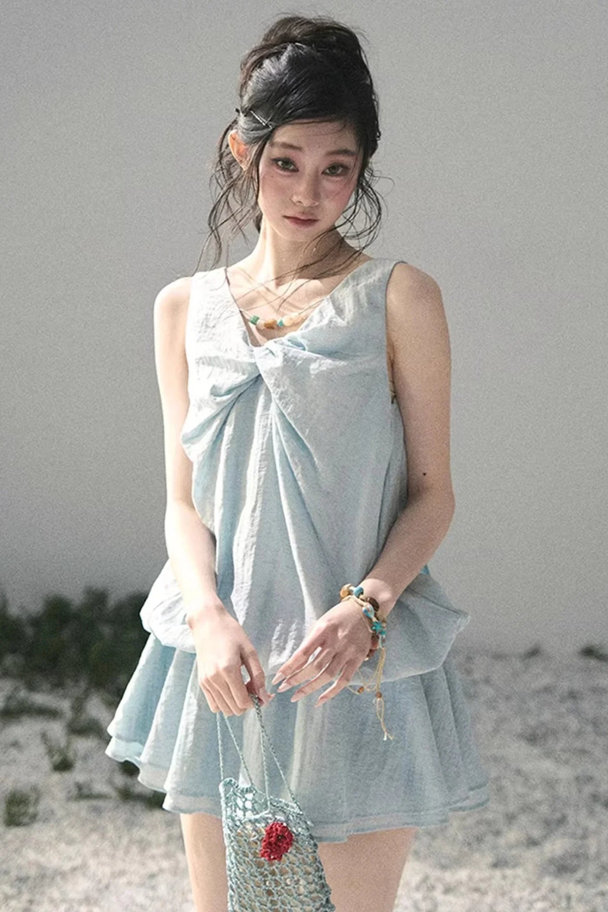 Sweet V-Neck Summer Dress