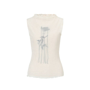 Tassel Embroidery Knit Top