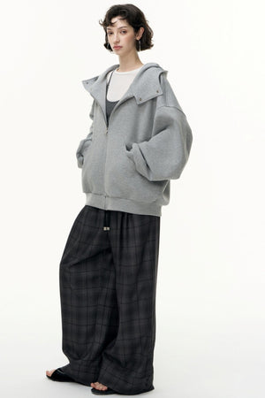 Tea Layer Hooded Cardigan Coat