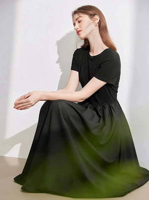 Temperament Commuting Black Dress