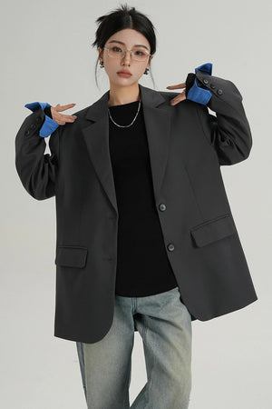 Temperament Design Lace-Up Blazer