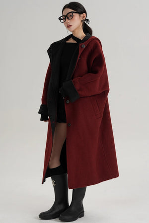 Temperament Long Wool Jacket