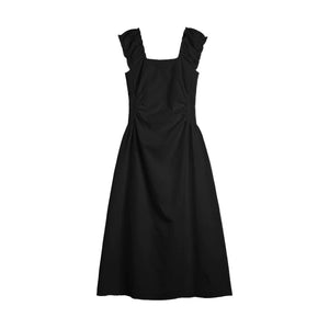 Temperament Puff Sleeve Long Dress