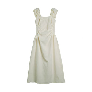 Temperament Puff Sleeve Long Dress