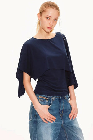 Tencel Cape Sleeve Vest