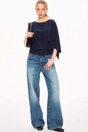 Tencel Cape Sleeve Vest