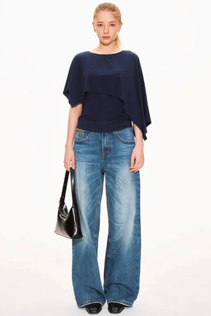 Tencel Cape Sleeve Vest