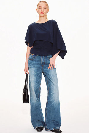 Tencel Cape Sleeve Vest