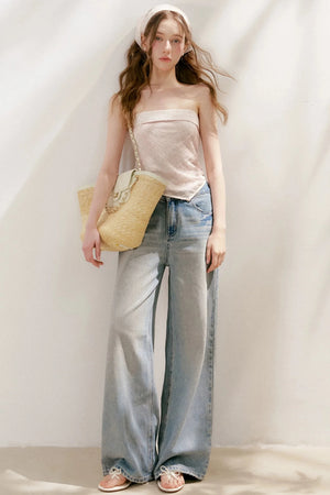 Tencel Linen Asymmetrical Top