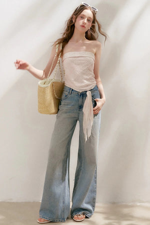 Tencel Linen Asymmetrical Top